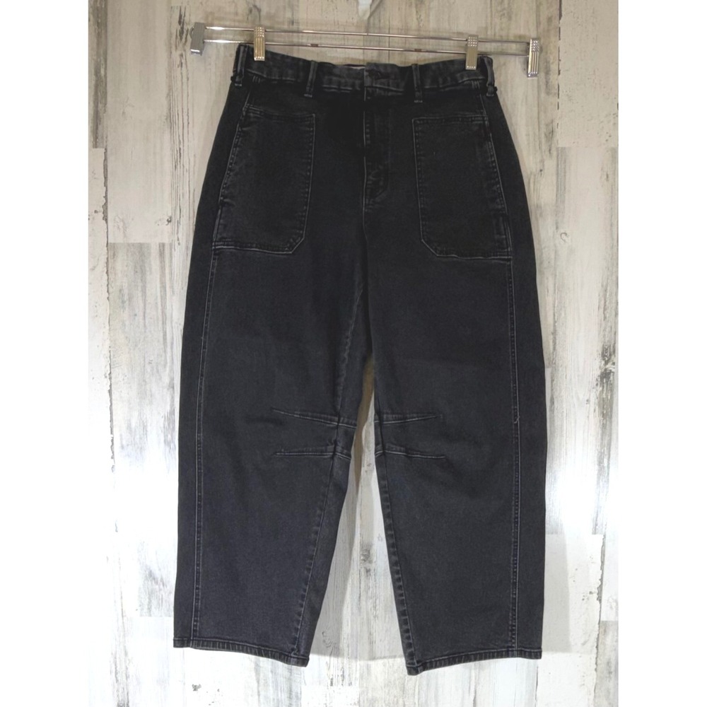 Lovervet by Vervet Jeans 32/15 (31x27) Black Gray Wash High Rise Barrel Leg